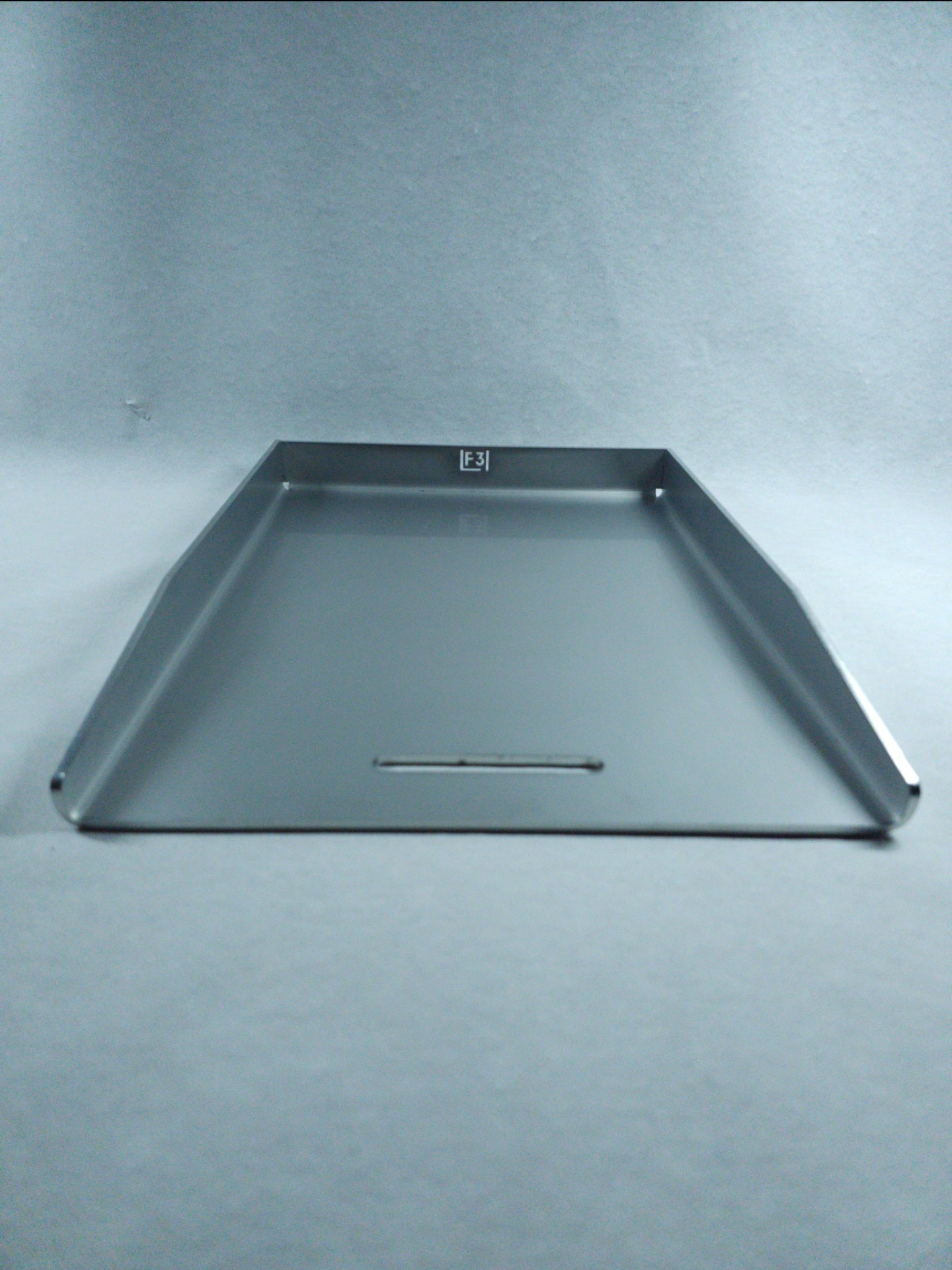 Edelstahl Plancha Universal 40 x 30 cm mit Fettablauf / Langloch