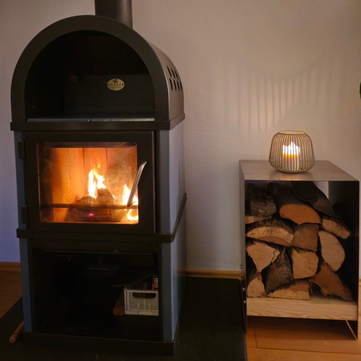 Kaminholz Ständer Lager Blech