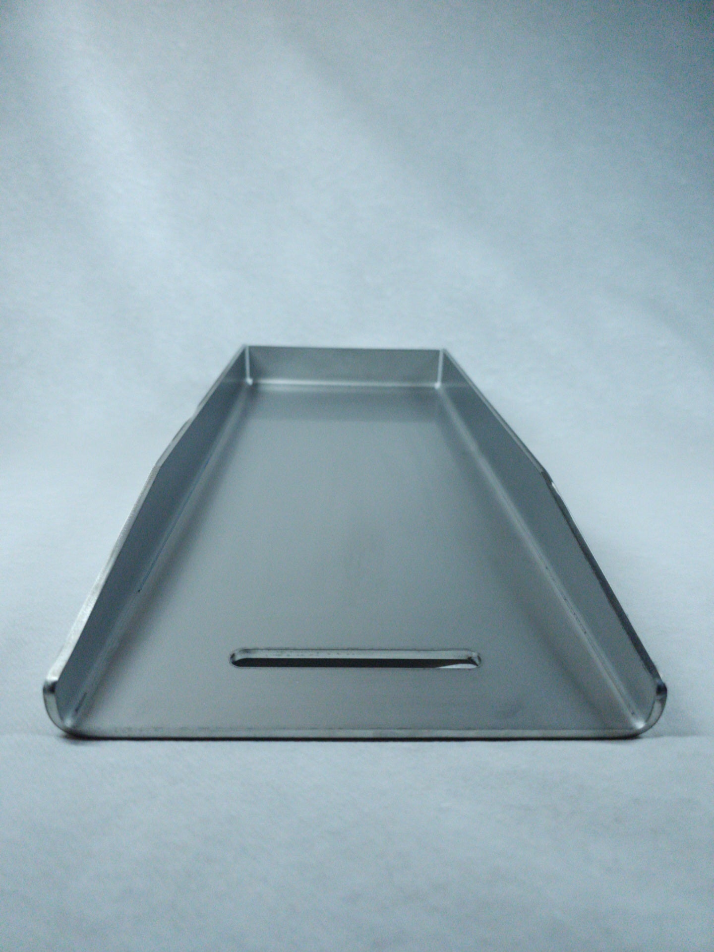 Edelstahl Plancha 44,5 x 19 cm mit Fettrinne