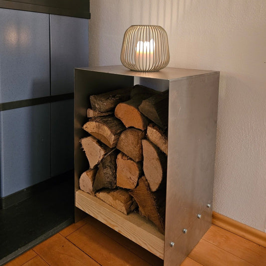 Kaminholz Ständer Lager Blech