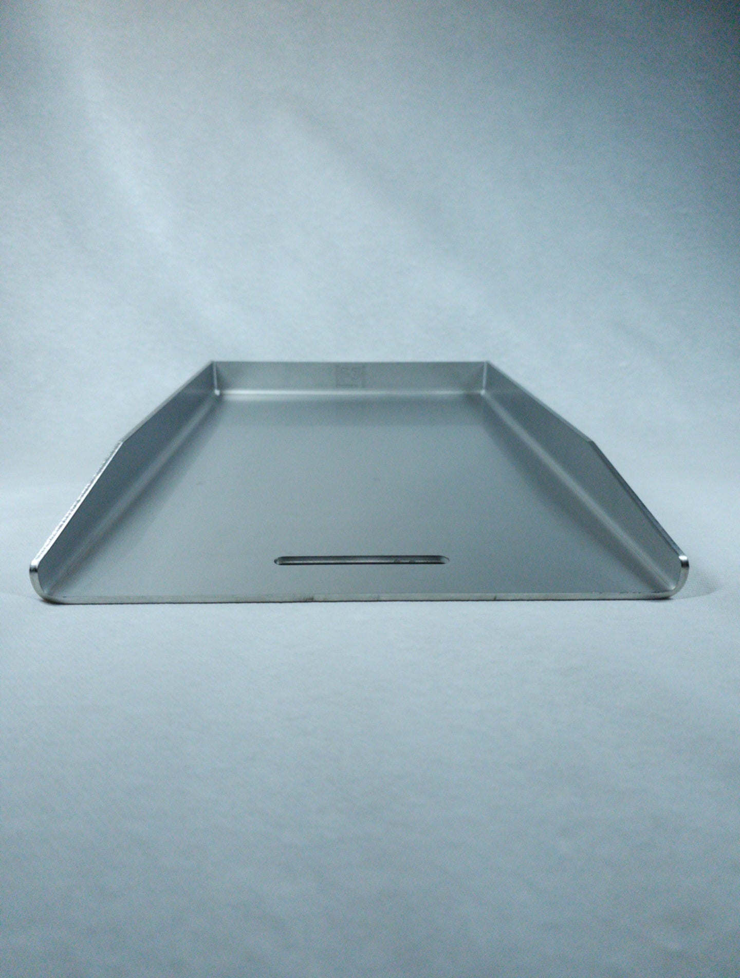 Edelstahl Plancha 44,5 x 30 cm mit Fettrinne