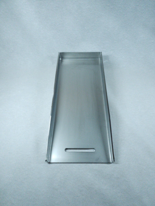 Edelstahl Plancha 44,5 x 19 cm mit Fettrinne