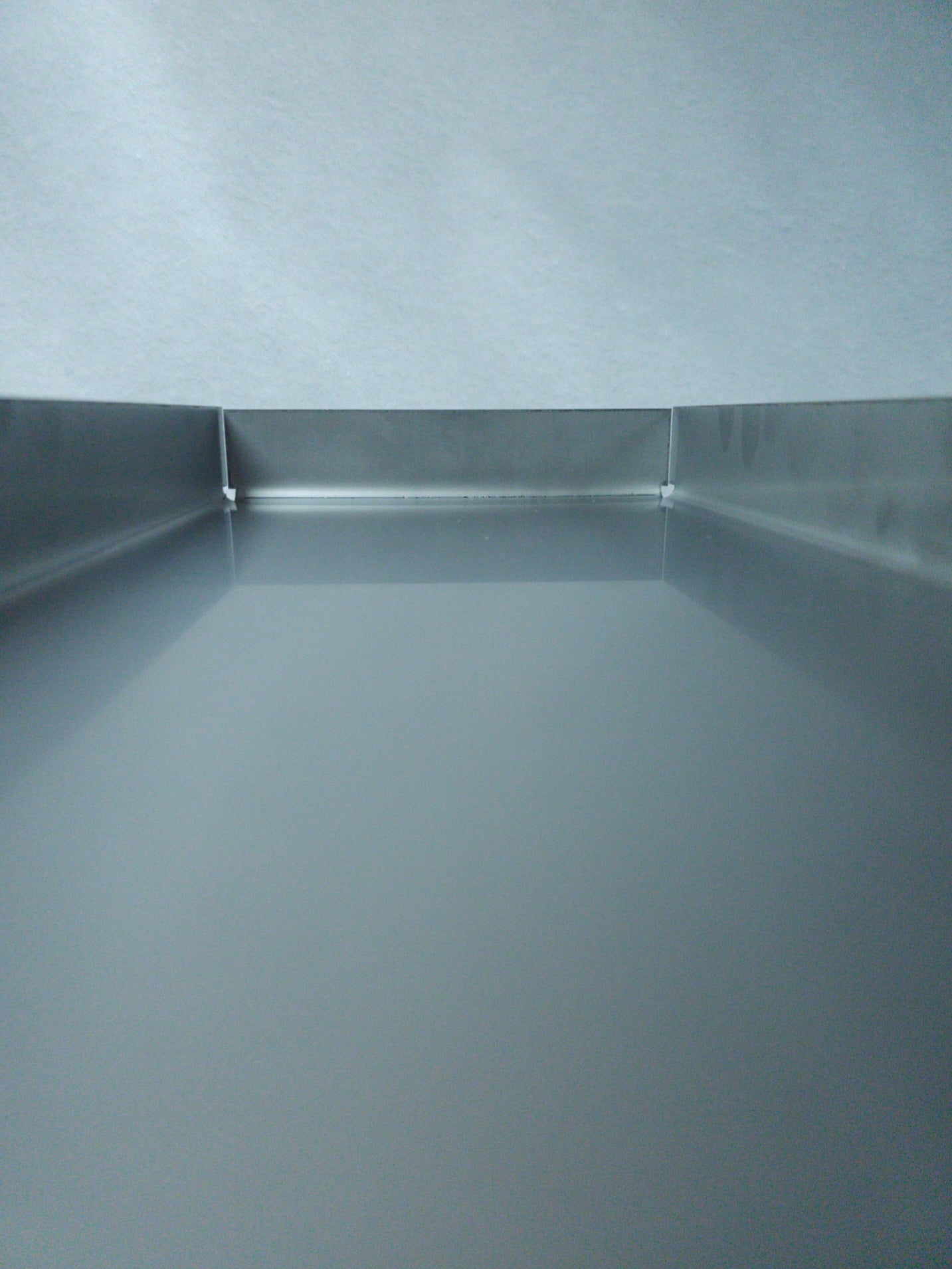 Edelstahl Plancha 44,5 x 19 cm mit Fettrinne